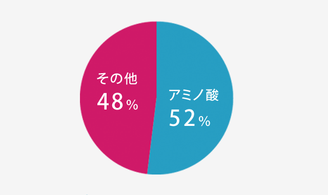アミノ酸52% その他48%