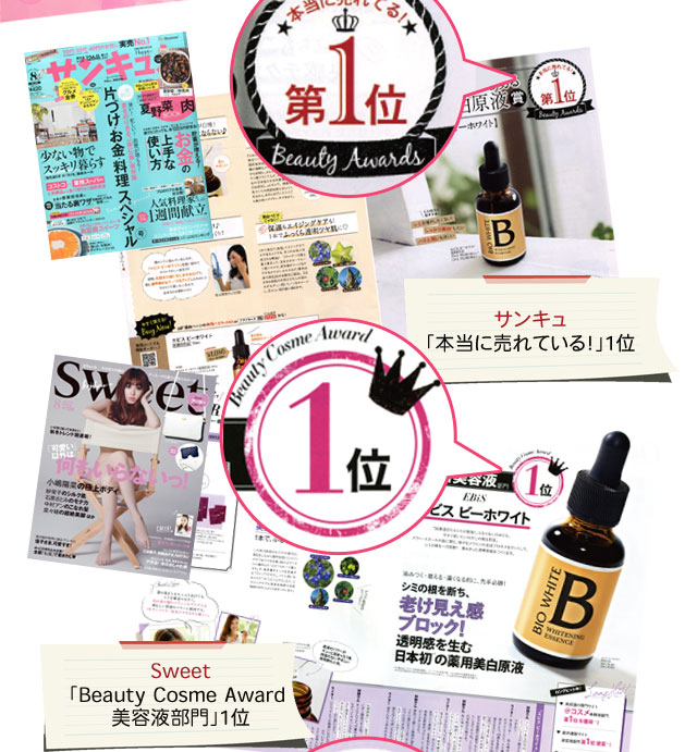 シミつくらせない。No.1薬用美白原液『エビスビーホワイトお試しセット