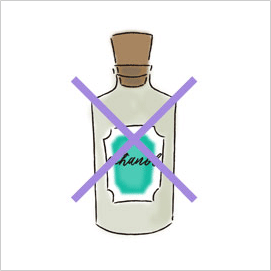 アルコールが入っている・（臭いが気になる）
