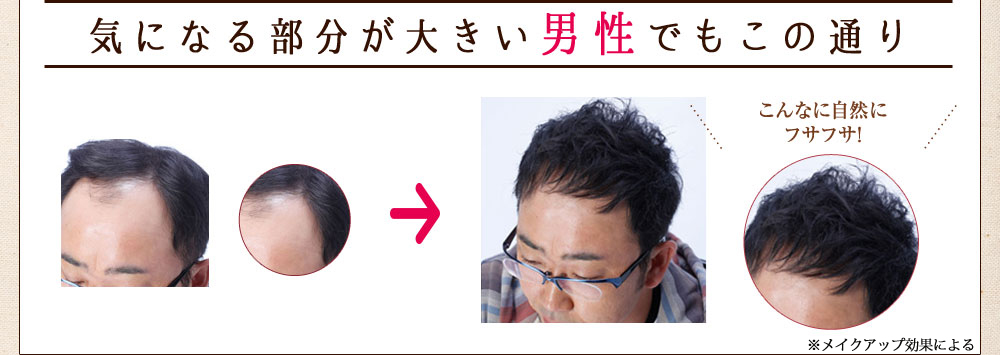 気になる部分が大きい男性でもこの通り