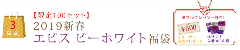 【限定100セット】2019新春エビス　ビーホワイト福袋