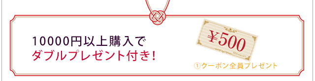 ダブルプレゼント付き！
