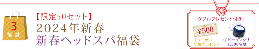 【限定100セット】2024年新春ヘッドスパスカルプケア福袋