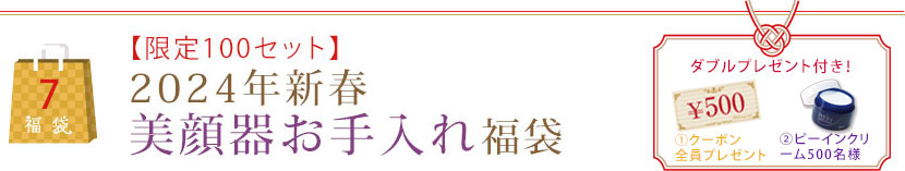 【限定100セット】2024年新春美顔器お手入れ福袋