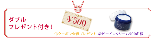 ダブルプレゼント付き！