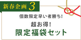 新春企画3　個数限定早い者勝ち！超お得！限定福袋セット