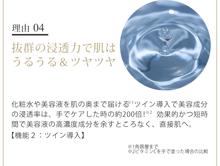 理由04 鼻や頬の開いた毛穴とおさらばできる！