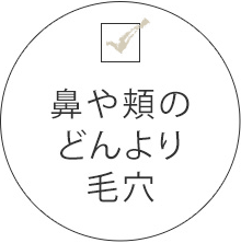 鼻や頬のどんより毛穴