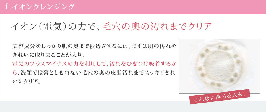 1.イオンクレンジング