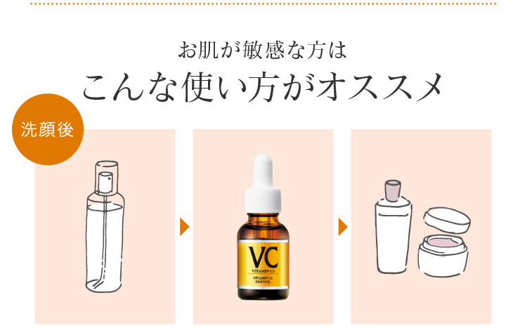 お肌敏感な方はこんな使い方がオススメ