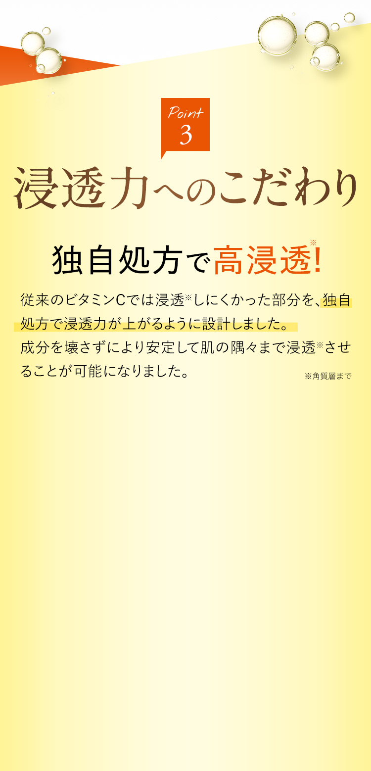 cエッセンスvc5+PLUS浸透力へのこだわり